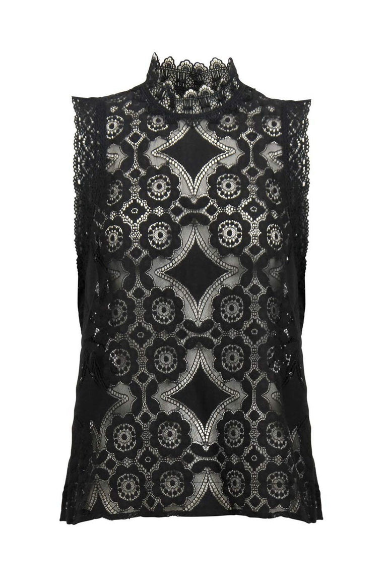 [TEST] Iris Sleeveless Lace Blouse