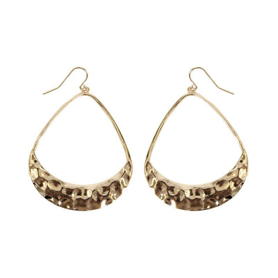 [TEST] Ola Teardrop Hammered Earrings