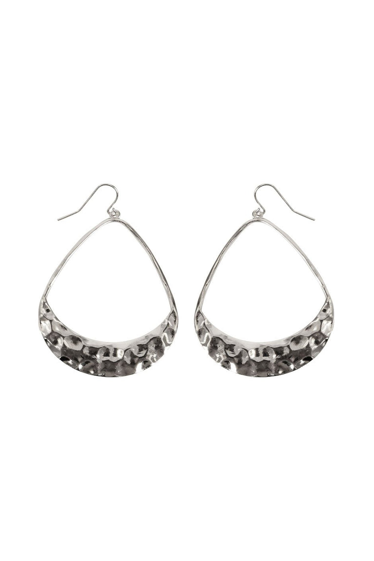 [TEST] Ola Teardrop Hammered Earrings