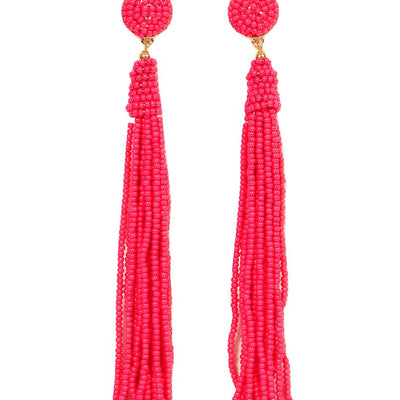 [TEST] Nancy Seed Bead Tassel Earring