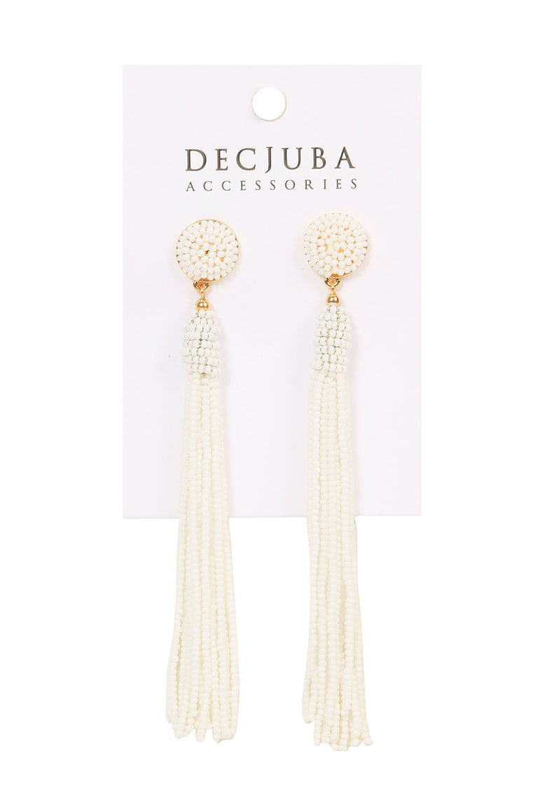 [TEST] Nancy Seed Bead Tassel Earring