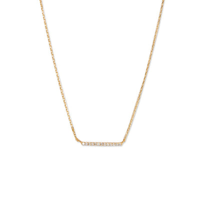 [TEST] Bar Stone Set Necklace