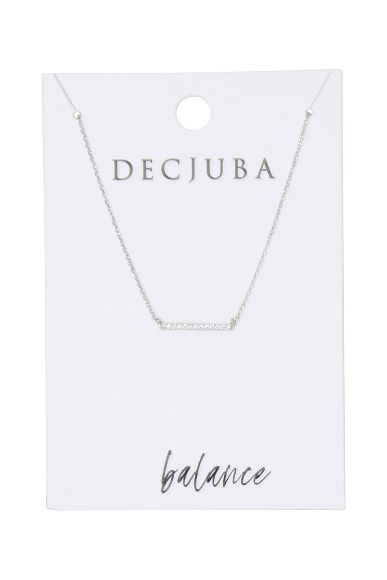 [TEST] Bar Stone Set Necklace