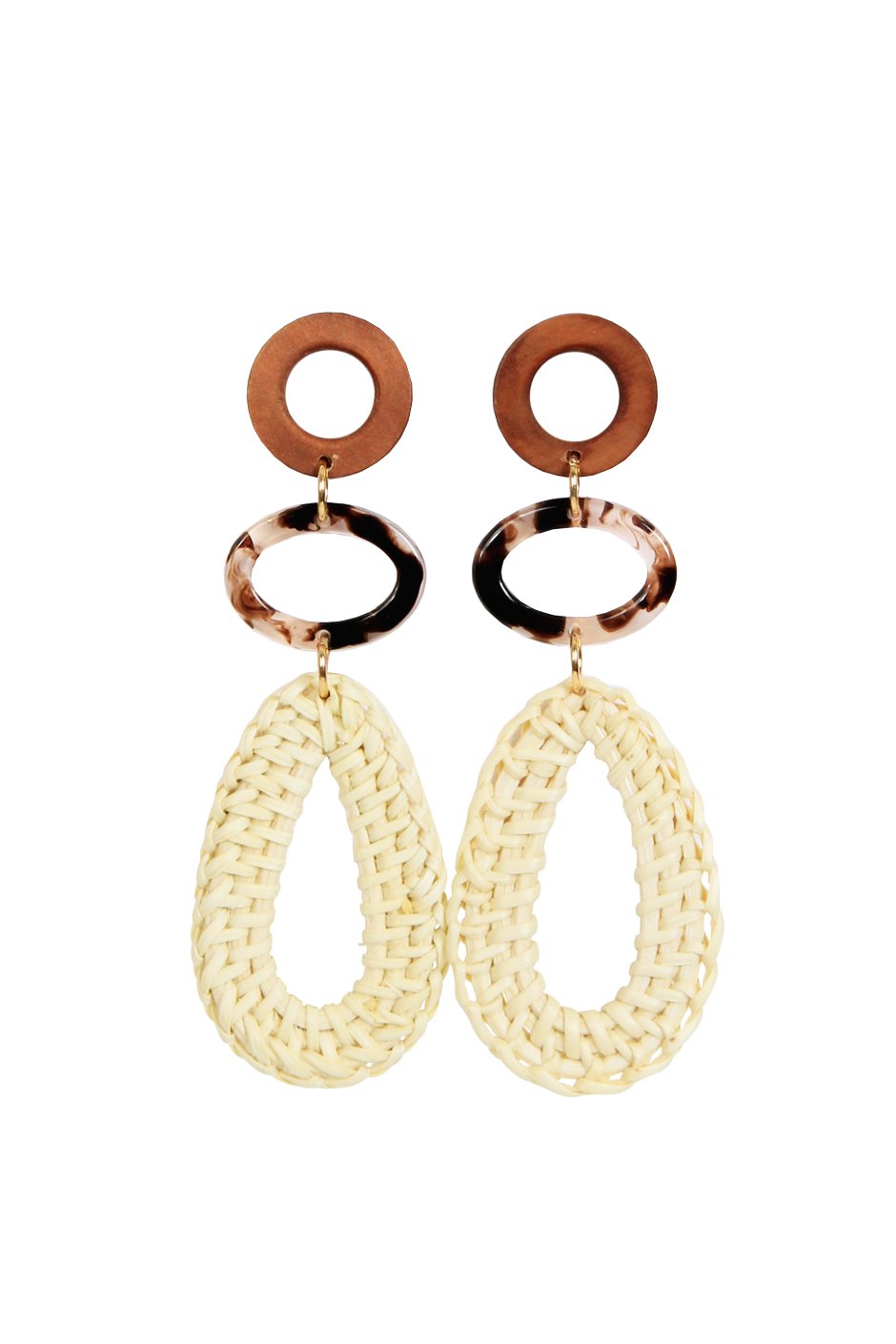 [TEST] Darcy Teardrop Woven Earrings