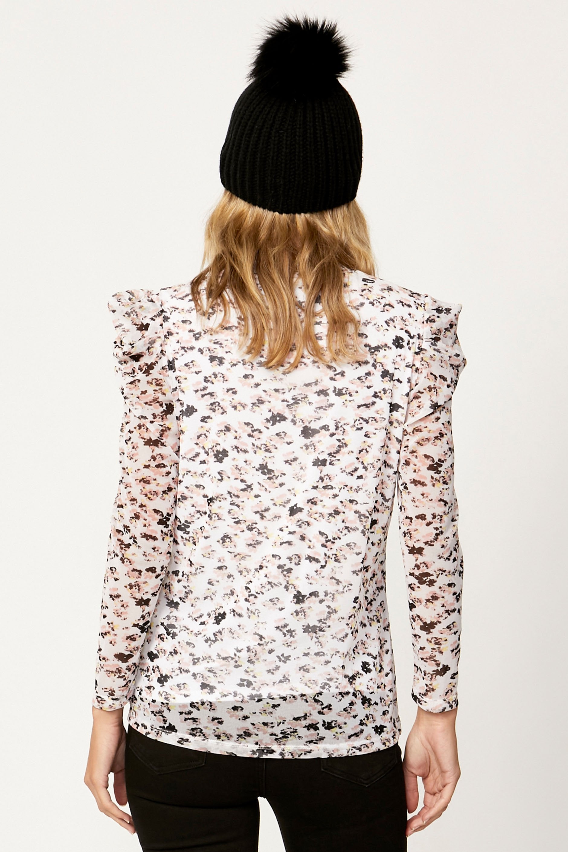 [TEST] Eva Mesh Puff Sleeve Top