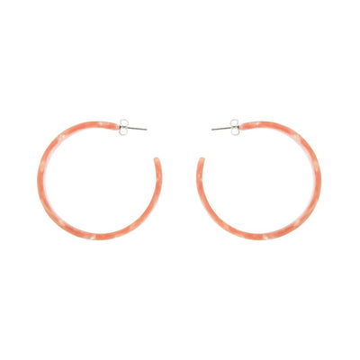 [TEST] 50mm Resin Hoop Earring