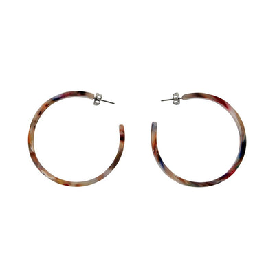 [TEST] 50mm Resin Hoop Earring