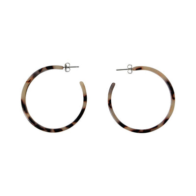 [TEST] 50mm Resin Hoop Earring