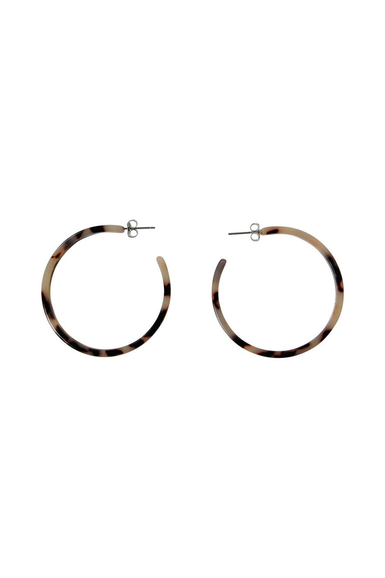 [TEST] 50mm Resin Hoop Earring