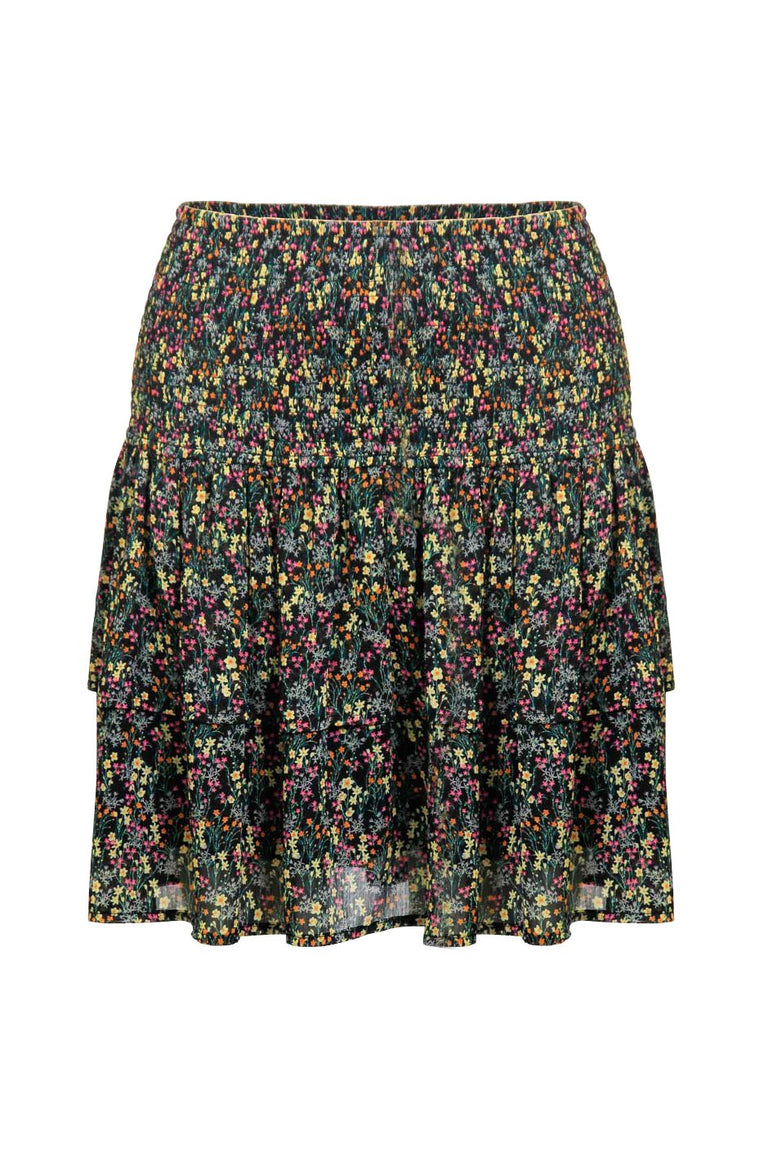[TEST] Mini Shirred Ruffle Skirt