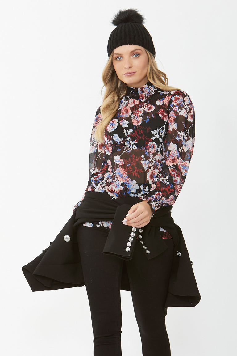 [TEST] Abby High Neck Blouse