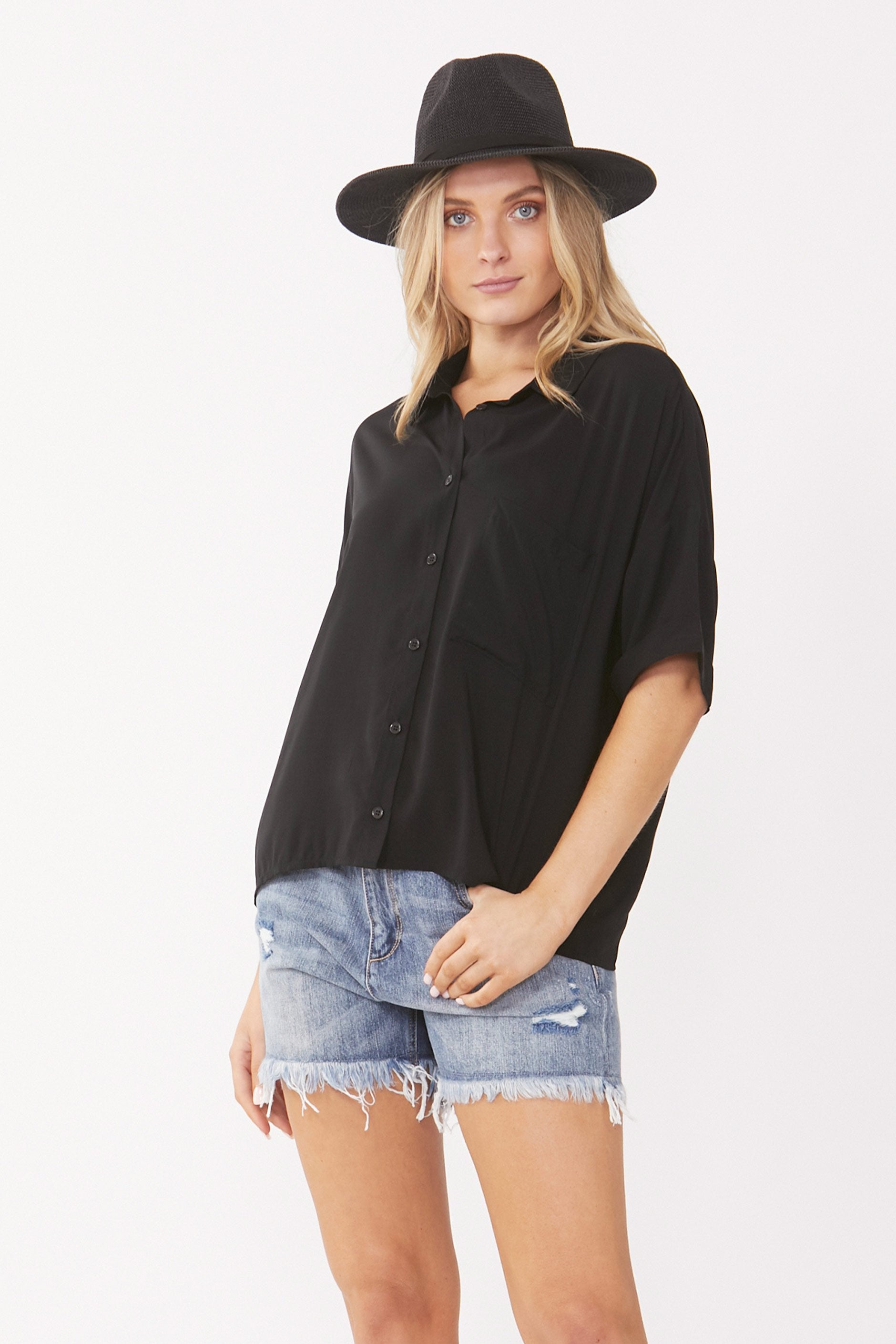 [TEST] Jade Cropped Shirt