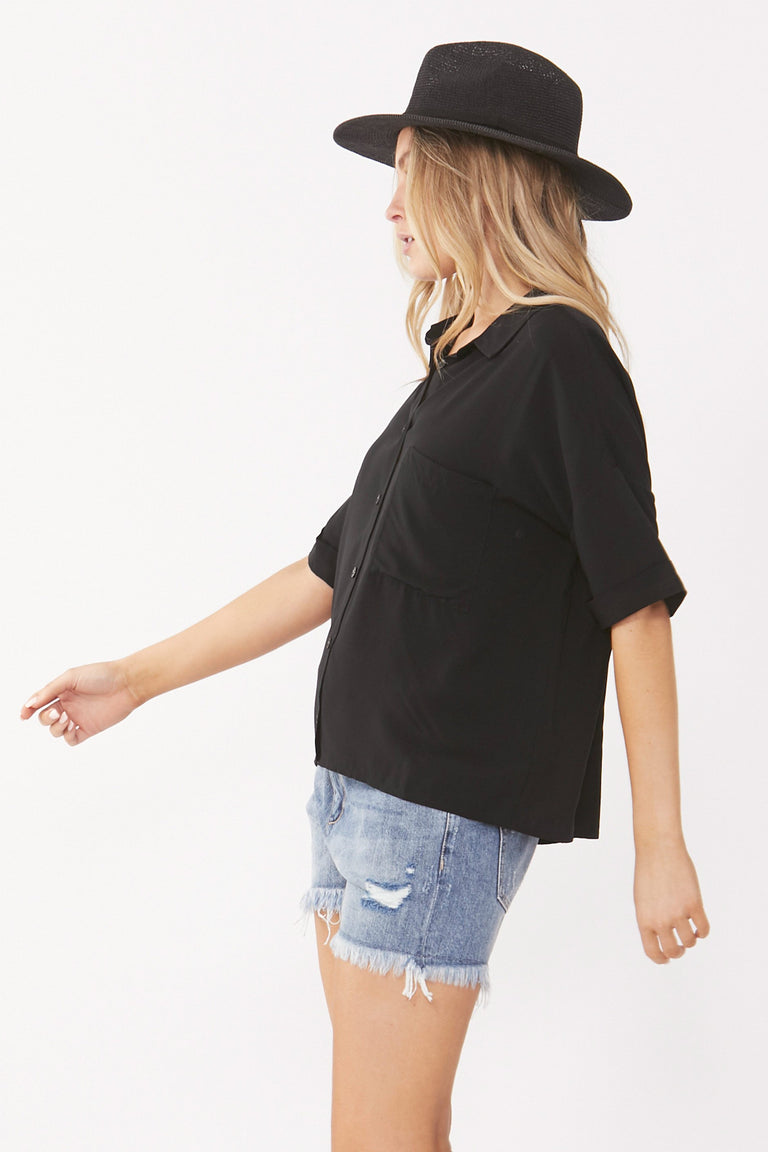 [TEST] Jade Cropped Shirt
