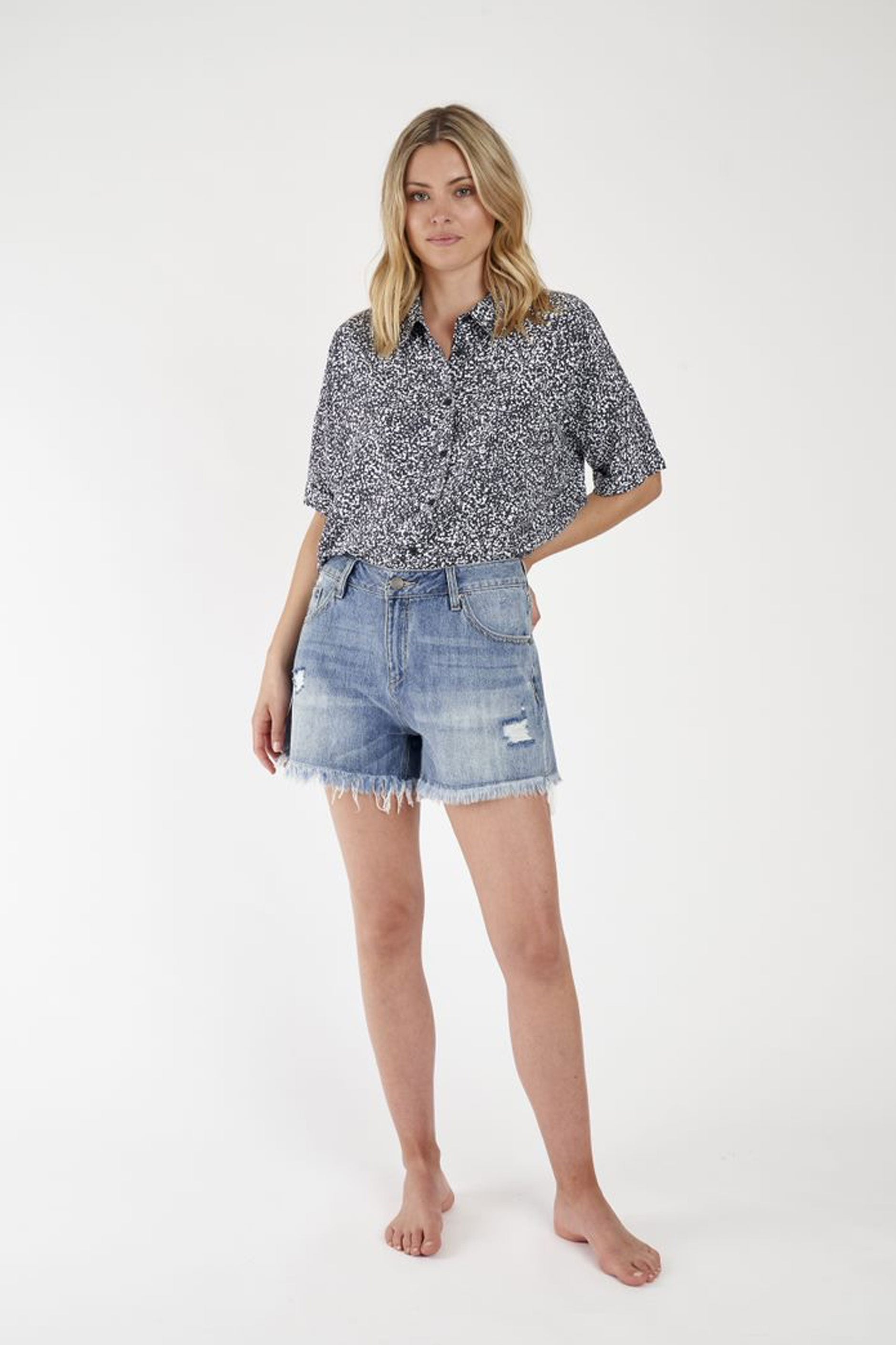 [TEST] Jade Cropped Shirt