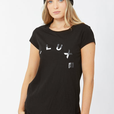 [TEST] D-Luxe Logo Petal Hem Tee