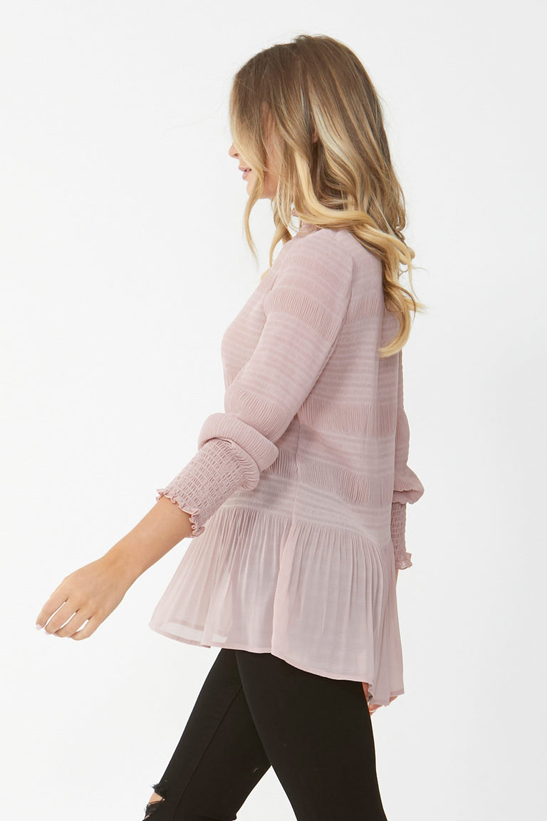 [TEST] Lola Shirred Sleeve Blouse