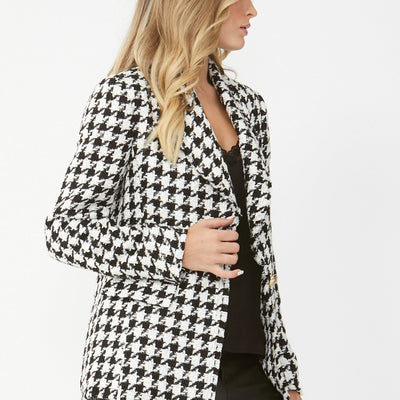 [TEST] Marla Houndstooth Blazer