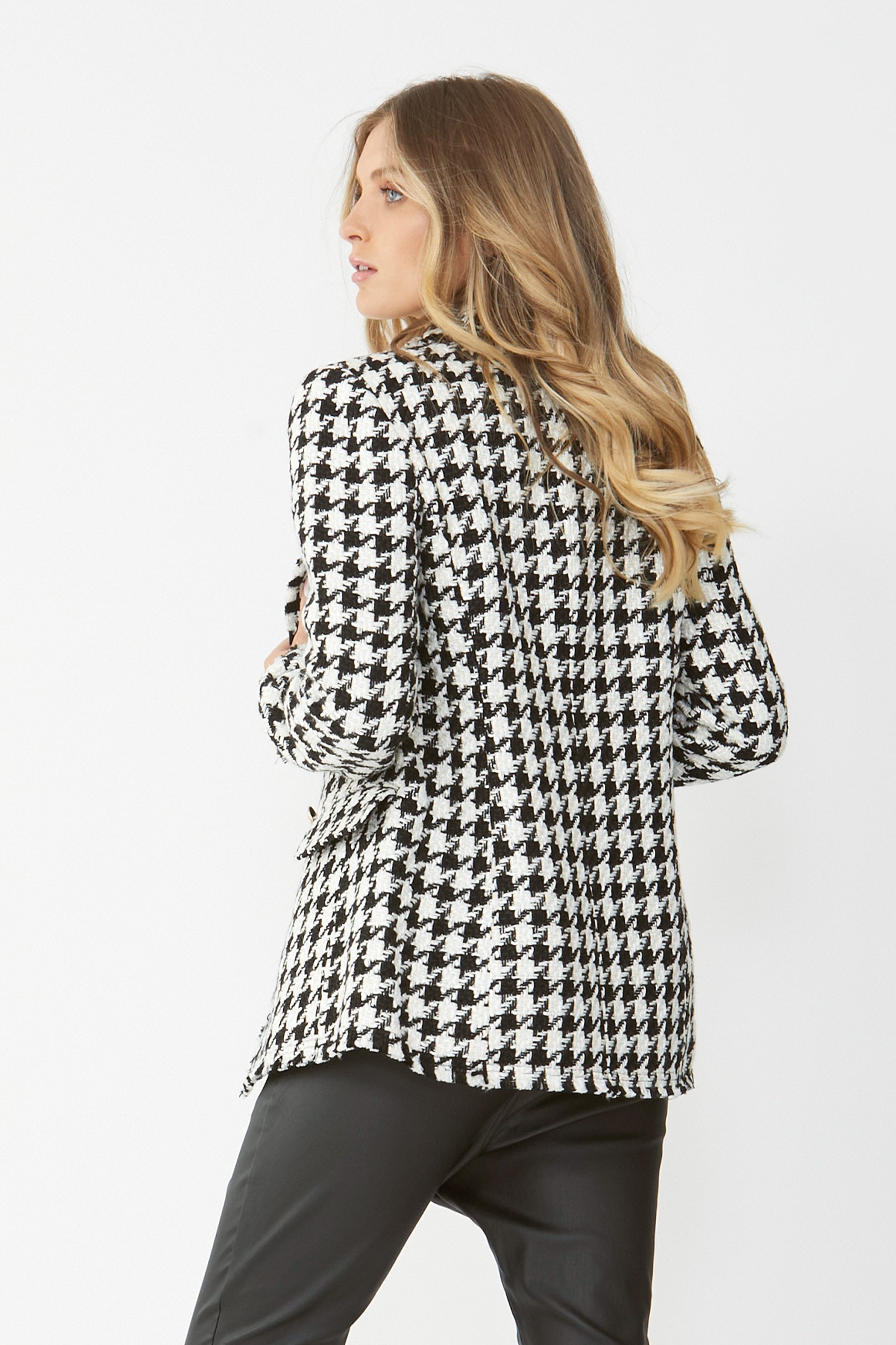 [TEST] Marla Houndstooth Blazer