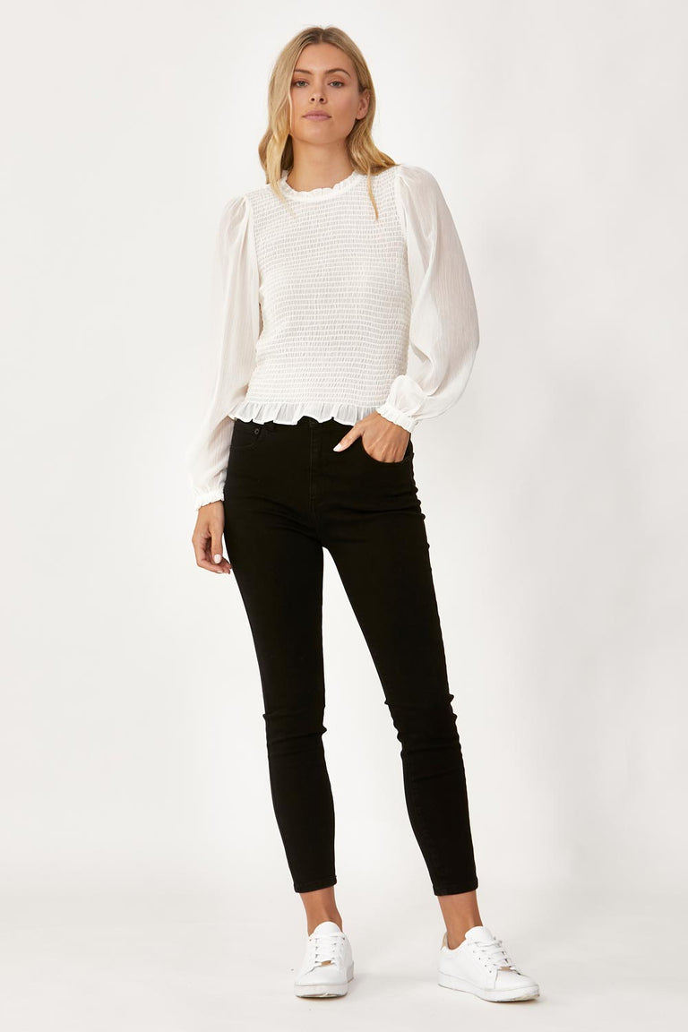 [TEST] Debbie Shirred Bodice Blouse