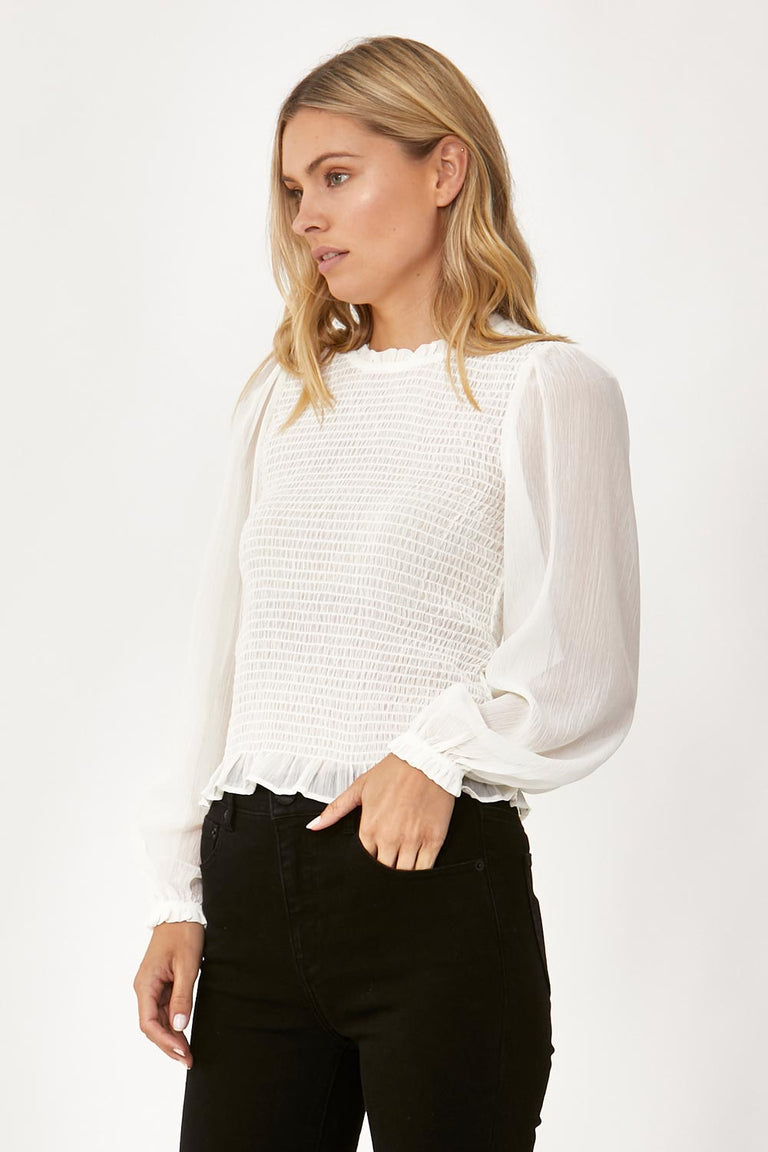 [TEST] Debbie Shirred Bodice Blouse
