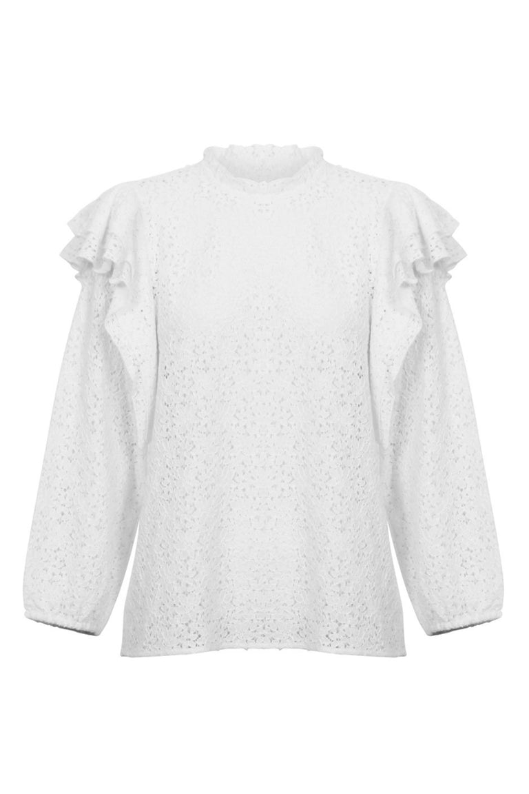[TEST] Mabel Lace Ruffle Top