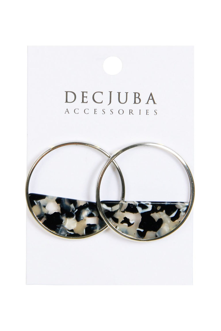 [TEST] Dali Half Resin Circle Earring