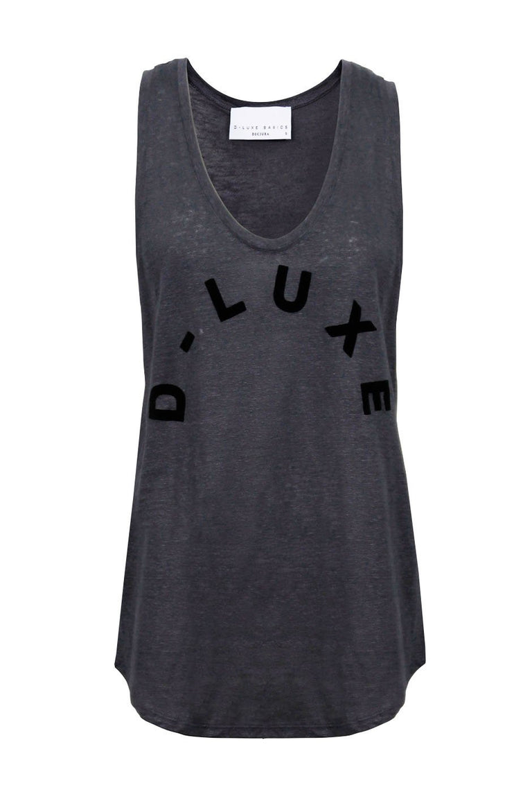 [TEST] D-Luxe Linen Logo Tank