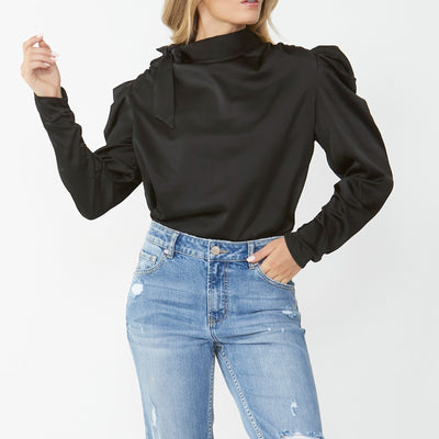 [TEST] Marie Satin Puff Blouse