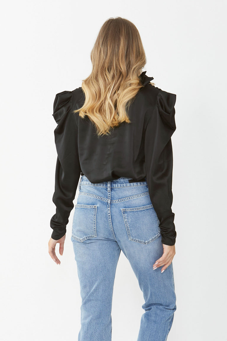 [TEST] Marie Satin Puff Blouse