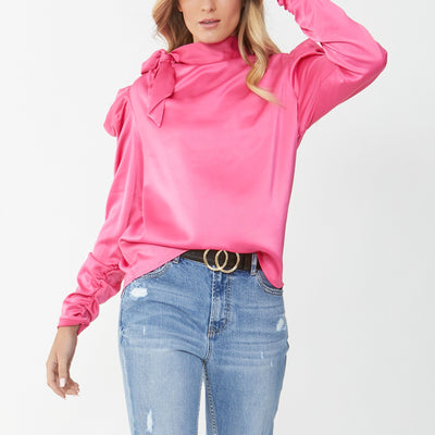 [TEST] Marie Satin Puff Blouse