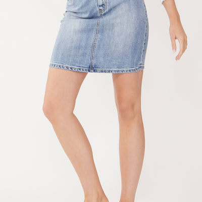 [TEST] Gina Yoke Front Denim Skirt