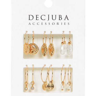 [TEST] 6 Pack Hoop Earrings