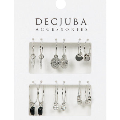 [TEST] 6 Pack Hoop Earrings