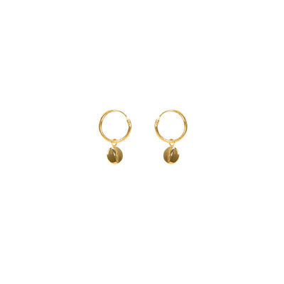 [TEST] Textured Disc Hoop Earrings