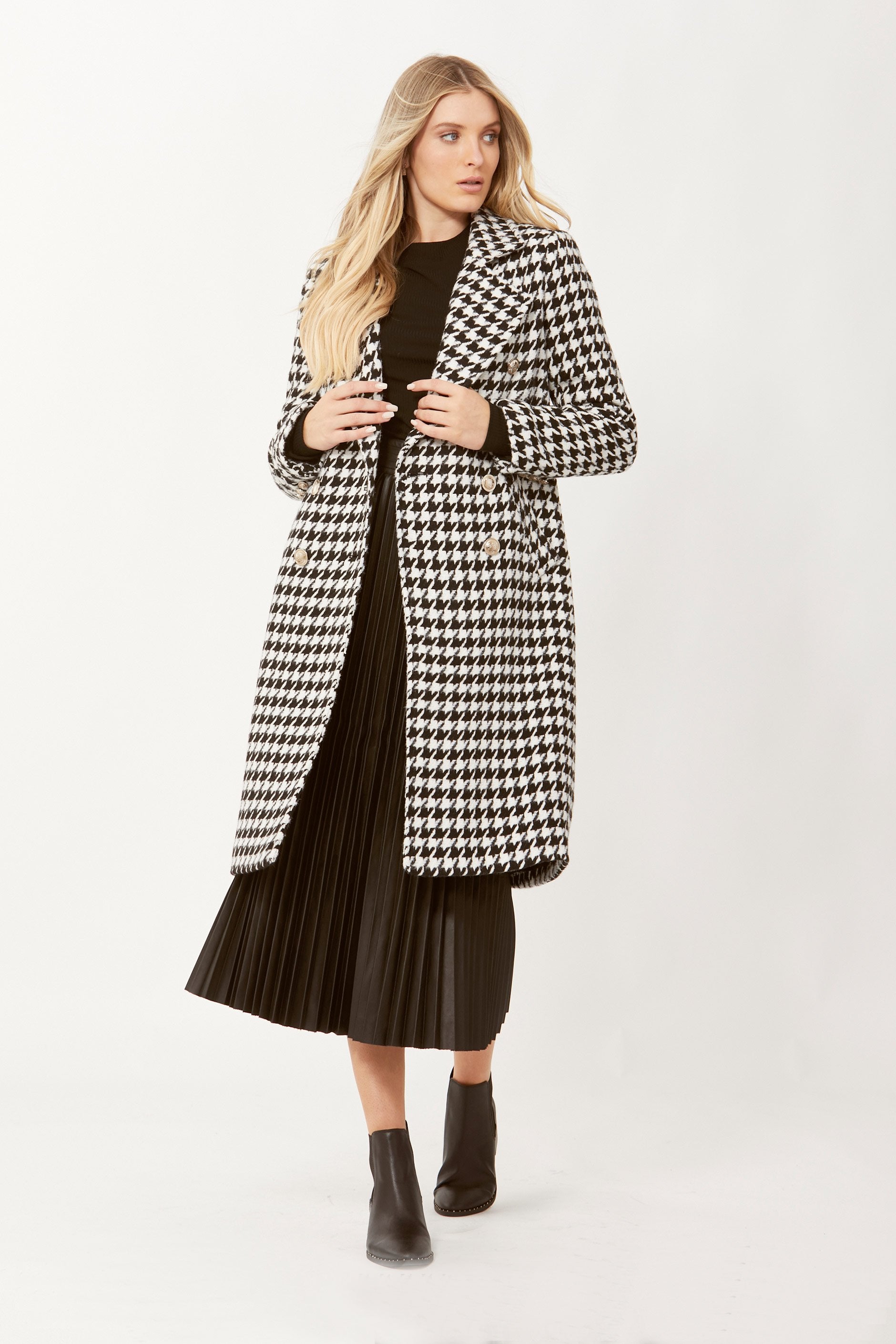 [TEST] Willow Wool Check Coat
