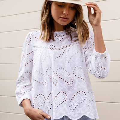 [TEST] Saana Broderie Blouse