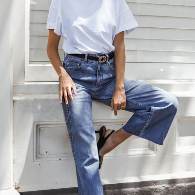 [TEST] Oxford Wide Leg Crop Jean