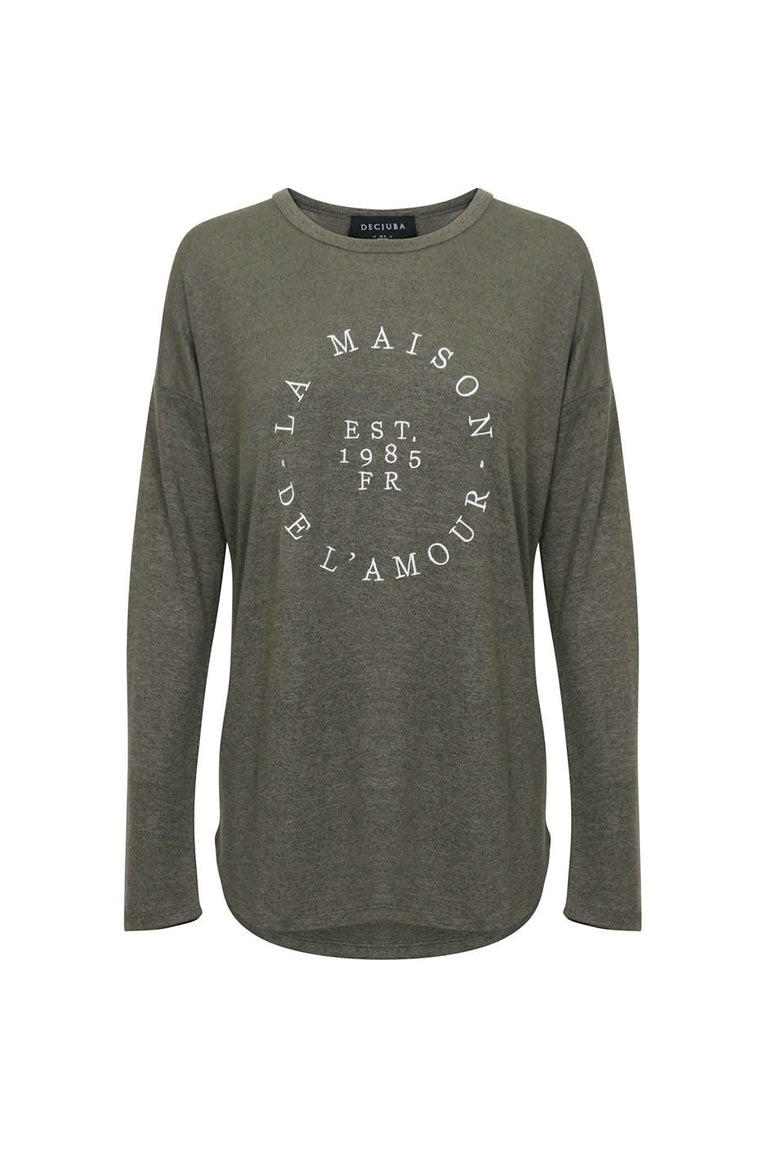 [TEST] Hattie Text Long Sleeve Tee