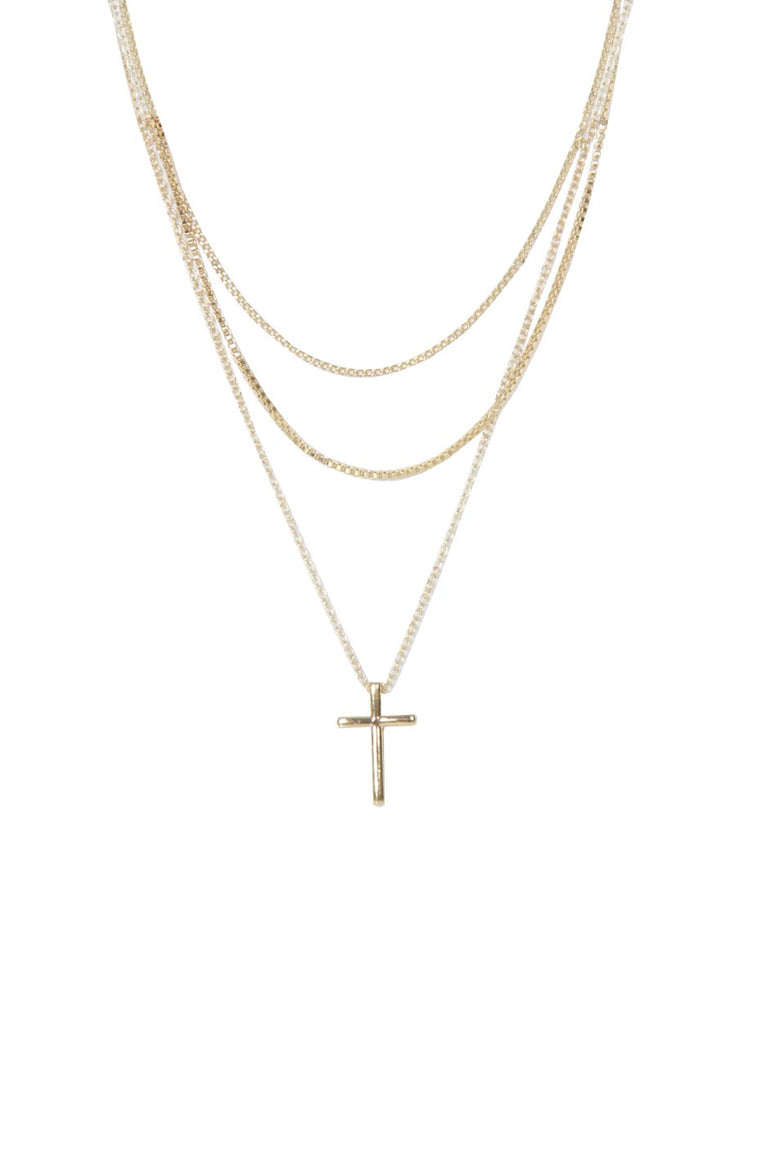 [TEST] Cross 3 Layer Necklace