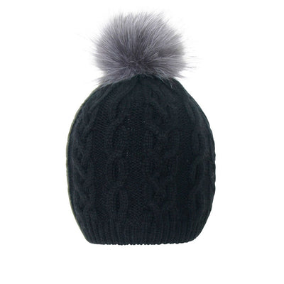 [TEST] Cable Knit Single Pom Beanie