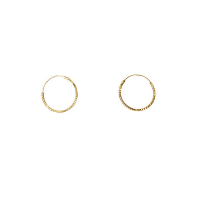 [TEST] Textured Hoop Earrings