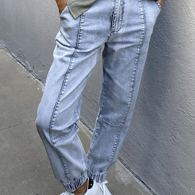 [TEST] D-Luxe Denim Panelled Jogger