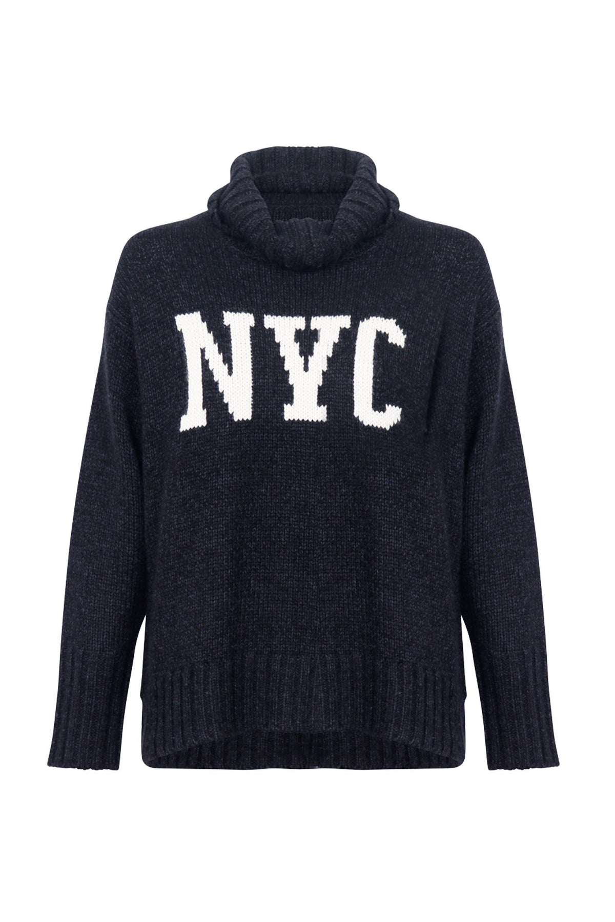 [TEST] NYC Text High Neck Knit