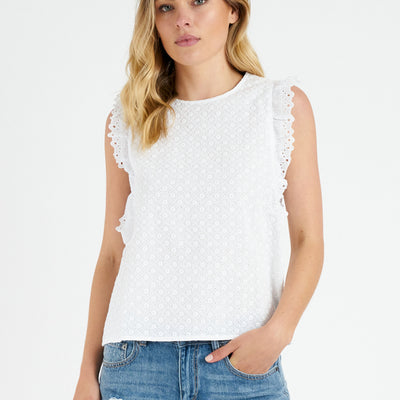 [TEST] Annika Broderie Top