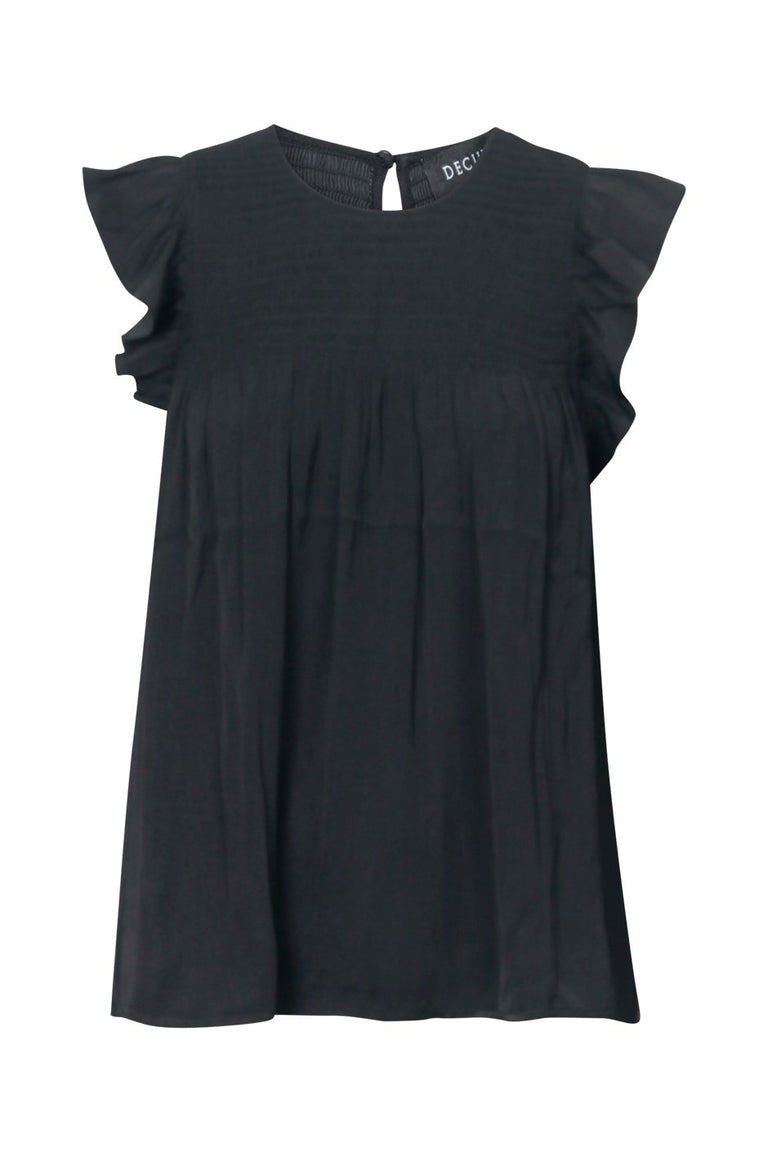 [TEST] Elise Shirred Ruffle Top