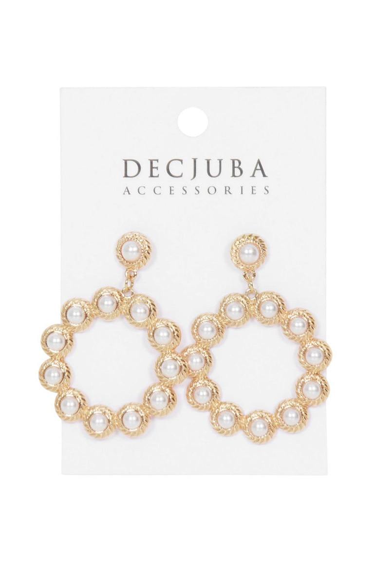 [TEST] Evie Pearl Circle Earrings