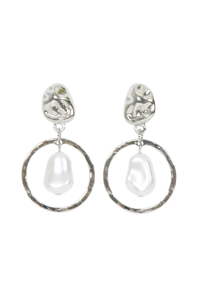 [TEST] Eloise Pearl Circle Earrings