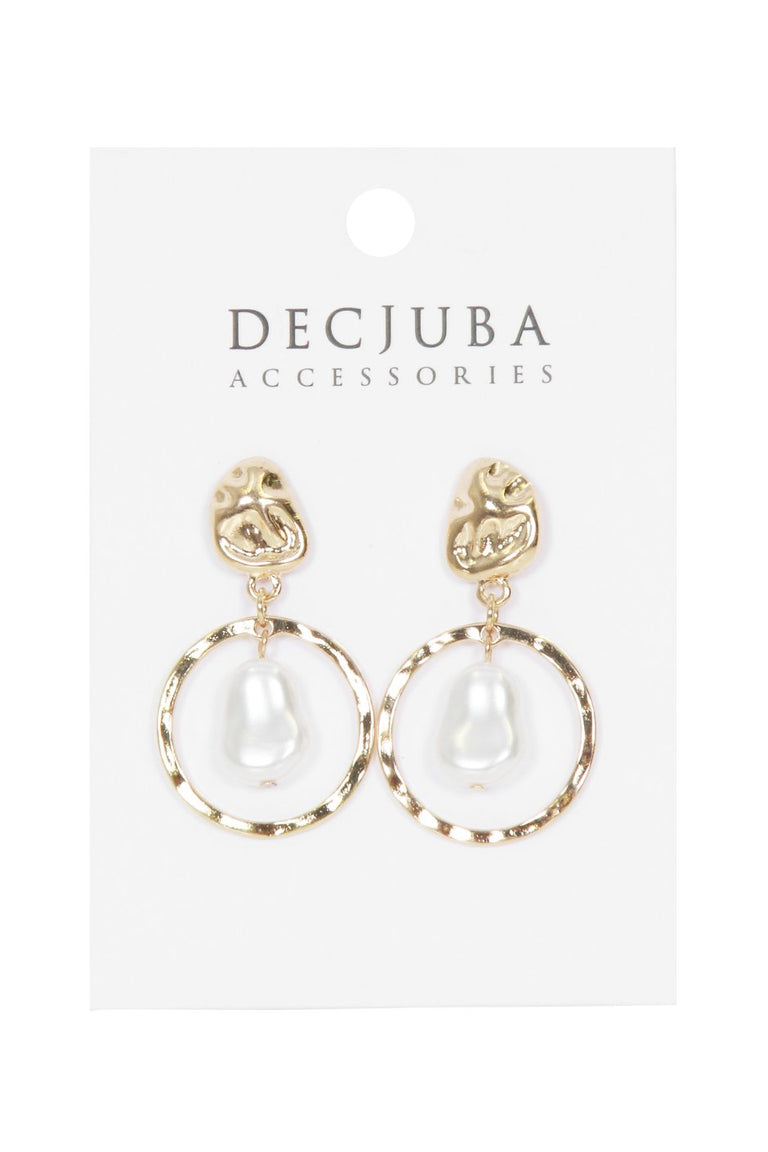 [TEST] Eloise Pearl Circle Earrings