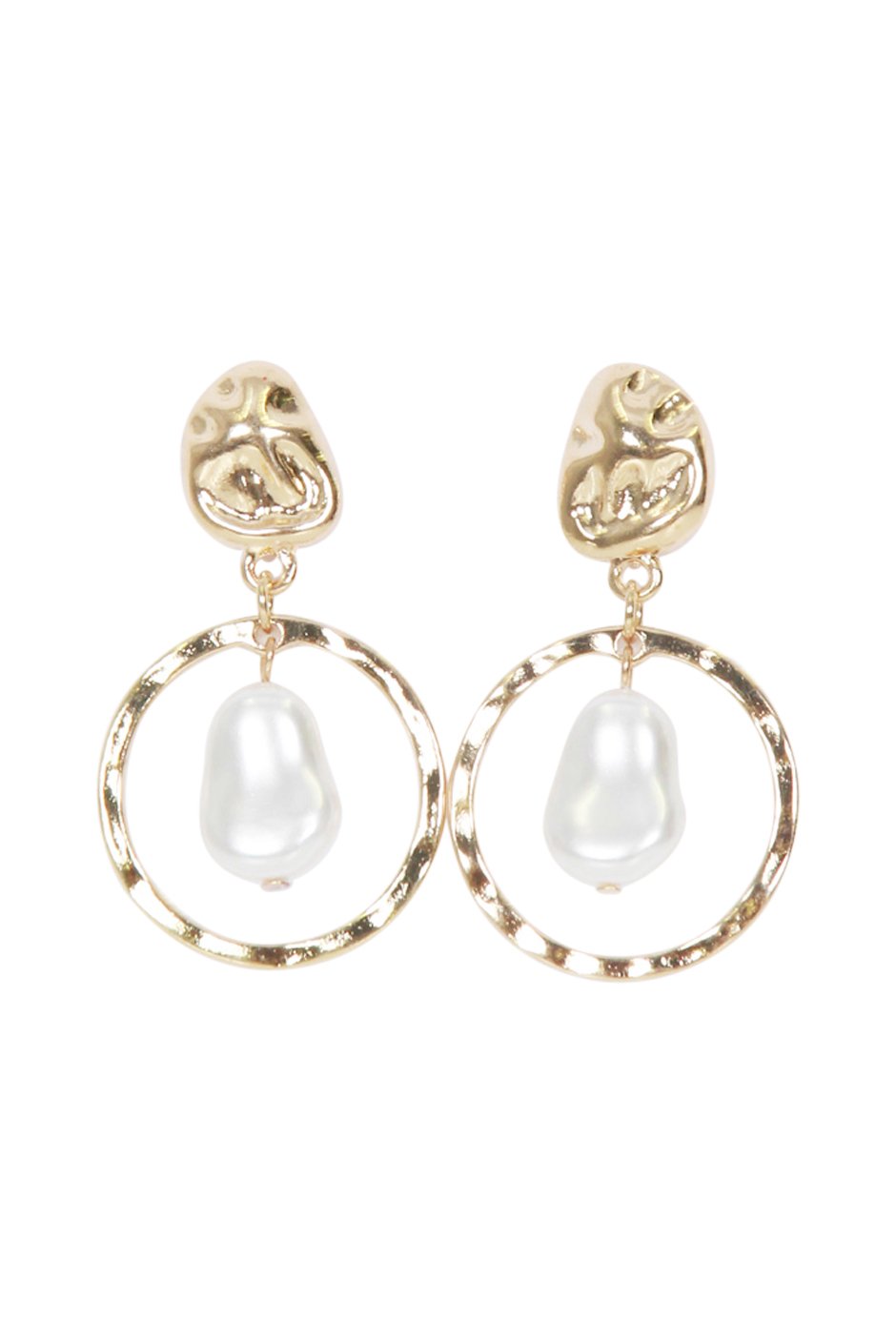 [TEST] Eloise Pearl Circle Earrings