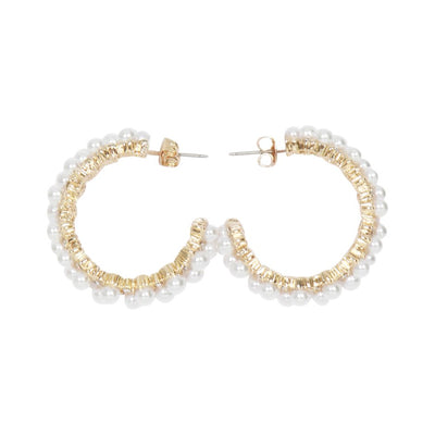 [TEST] Gertie Pearl Hoop Earrings